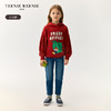 TeenieWeenie Kids小熊童装秋季童泡泡袖连帽中长卫衣TKOM247741N 商品缩略图0