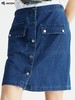波顿高腰牛仔半身裙女年夏季a字复古百搭时尚包臀短裙子LK210222 商品缩略图1