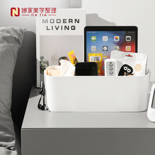 【白色】娜家床边收纳挂篮 商品图3