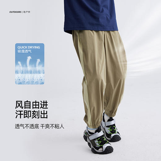 【旋风小凉裤 轻量速干】儿童侧边拼色休闲裤 PXK2414 商品图2