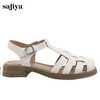 Safiya/索菲娅2025 夏新款休闲镂空复古平底罗马凉鞋 SF42115085/SFD2115085 商品缩略图1