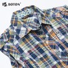 【第2件半价！尾货清仓不退换】波顿小翻领修身夏装格子修身全棉女式衬衣LS705 商品缩略图2