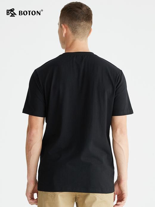 波顿短袖T恤男黑色潮流体恤衫夏季男士大码潮牌上衣MT902222 商品图1