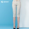 【第2件半价！尾货清仓不退换】波顿简约棉质女式直筒五分裤休闲裤LF518215 商品缩略图2
