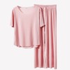 【慵懒惬意，自在生活，将舒适进行到底~】网红宽松女士 情侣睡衣 冰丝两件套 休闲家居服 夏季睡衣 情侣装-QQ 商品缩略图4