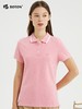 波顿夏季修身纯色保罗Polo衫女翻领短袖t恤高级感气质上衣LT270222 商品缩略图1