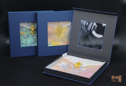 100%桑蚕丝/丝巾/3款/金羽翼残障儿童手绘原创画衍生品 商品图4