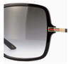 GUCCI 黑色女士方形太阳镜 商品缩略图4