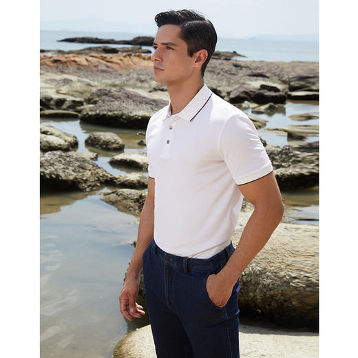 YvesFigarau伊夫·费嘉罗新款休闲短袖T恤970842 商品图3