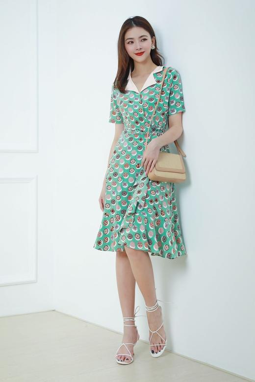 L.Fleuri 腰部系带连衣裙 12742 商品图0