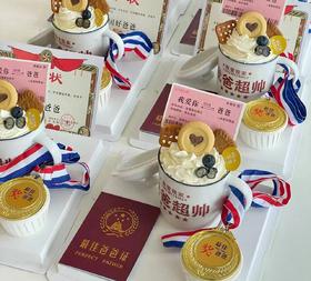 最佳爸爸（动物奶油，两层加心）