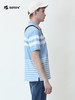 波顿短袖polo衫夏天浅蓝色条纹男士翻领上衣夏季纯棉t恤MT657220 商品缩略图2
