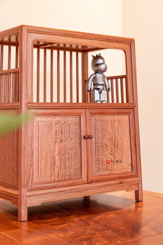 红桥红  家具严选  缅甸花梨(大果紫檀）  【39直棂 小茶水柜】 商品图2