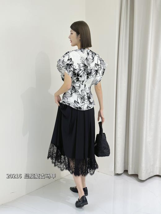 74W20216#一粒扣复古马甲 商品图1