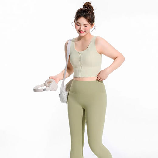 【限时秒】YOGACODE【火树银花系列】2024 高强度裸感拉链防震运动内衣女夏 DSB407 商品图4