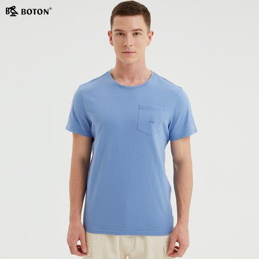波顿短袖高端t恤男士衫美式半袖潮牌大码纯棉圆领体恤MT909222 商品图1