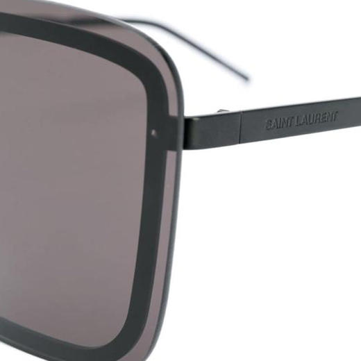 YSL 圣罗兰 女士黑色金属方形太阳镜 商品图1