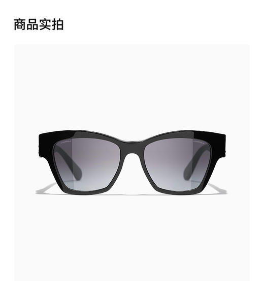 CHANEL 黑色女士方形太阳镜 商品图1