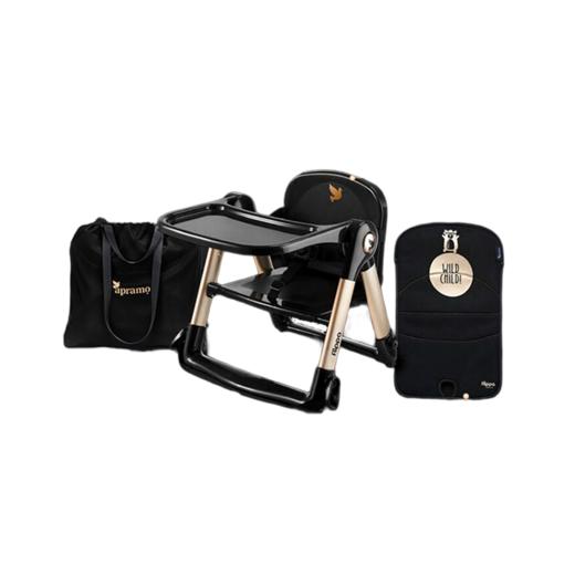 Apramo FlippaRockstar黑金餐椅 安途美爵士黑金宝宝儿童便携式折叠餐椅 6月-3岁 商品图0