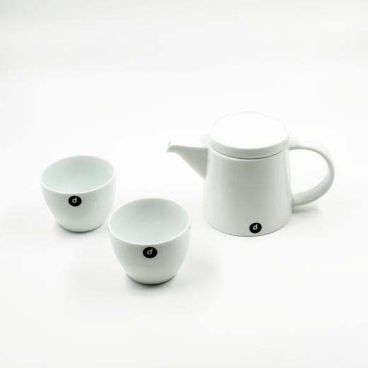 白山陶器茶壶 高款 白色 商品图1