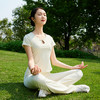 IYOGA  2024  新款中式修身短袖气质瑜伽健身上衣 T067 商品缩略图3