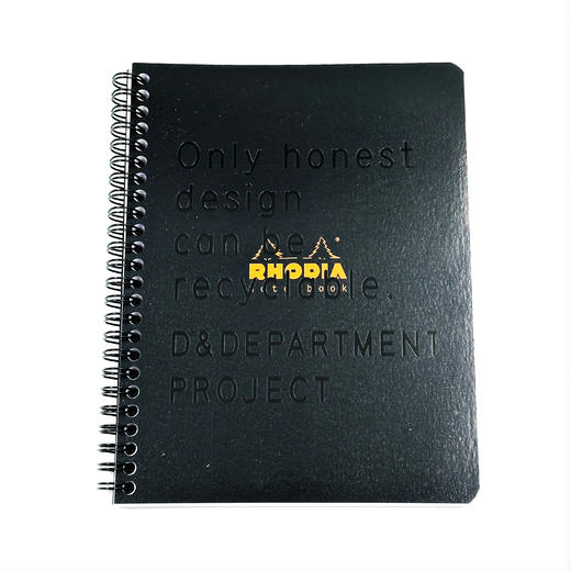 RHODIA环保标语活页笔记本A5/黑 商品图1