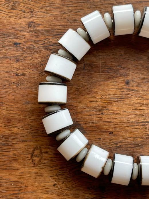 天然黑边白玛瑙剁珠手链，顺丰包邮 商品图10