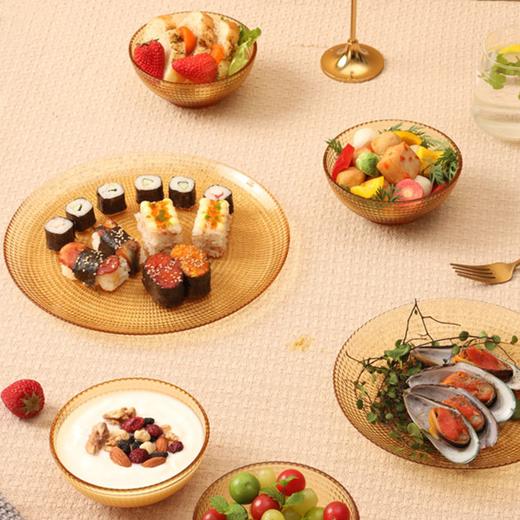 【小家电】VISIONS琥珀色餐具（晶莹系列）琥珀色餐具6件组（4个碗1个深盘1个平盘）HF 商品图2