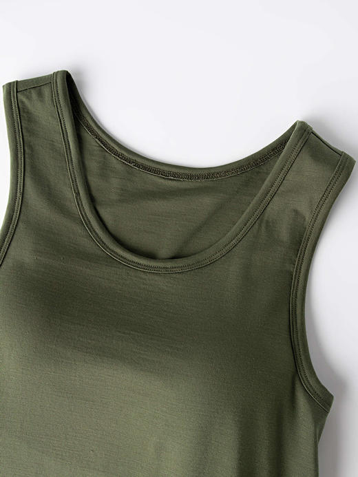 COCO ZONE “天丝美背”夏季简约U领休闲背心百搭纯色无袖上衣CC1B1499 商品图5