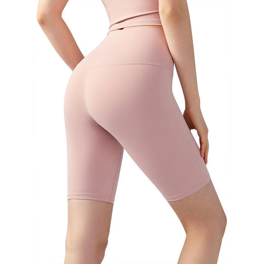 【限时秒】YOGACODE【火树银花系列】2024 裸感五分运动紧身短裤女夏外穿健身短裤DSS737 商品图3