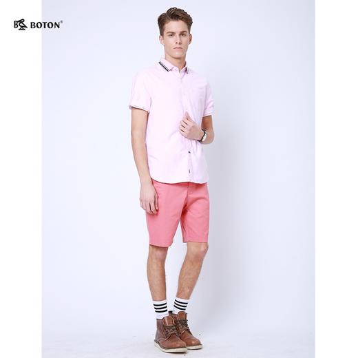 【第2件半价！尾货清仓不退换】波顿高端美式休闲polo领夏季薄款短袖衬衫男纯棉衬衣MS788217 商品图4