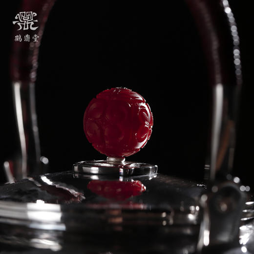 鹤鼎堂闻天系列維霰錾刻福山寿海汤沸（银色）（缺货） 商品图3