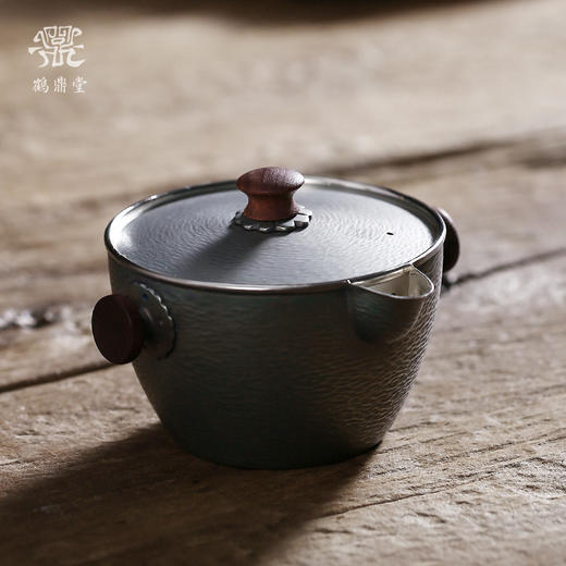 鹤鼎堂闻天系列東池东池急须横纹（灰青）(缺货) 商品图0