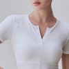 跃牌【周游世界系列】高级感运动短袖女交叉扭结设计罗纹弹力TP0704 商品缩略图2