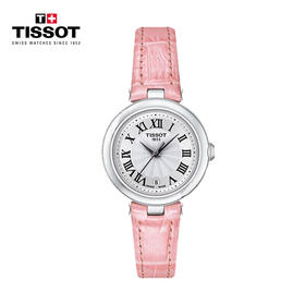 【时计廊】天梭(TISSOT)瑞士手表 天梭女表小美人系列皮带石英女士时尚腕表T126.010.16.013.01(0.16.0133)2205