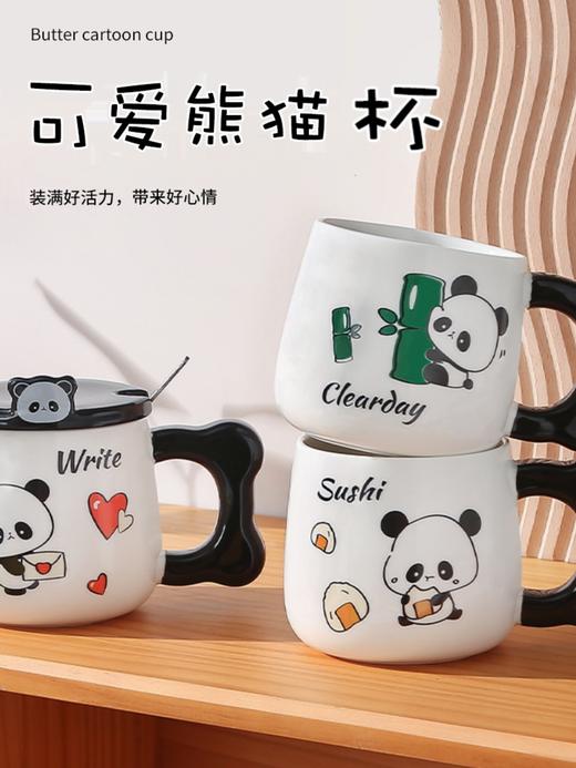 初世间 猫咪泡面碗/黑白桃心/大理石纹杯 商品图0