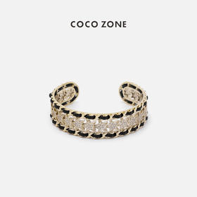 COCO ZONE 复古镂空手镯时尚气质高级感手环CC2B0876