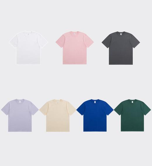 「买一送一 情侣同款」新款潮牌纯色精梳棉T恤 38种颜色任意挑选 宽松版型 休闲百搭！ 商品图2