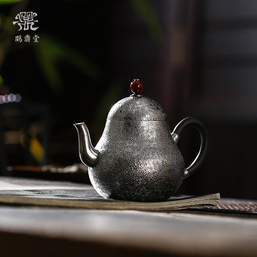 鹤鼎堂闻天系列思亭急须麻纹（银色）（缺货） 商品图0