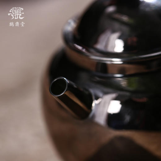 鹤鼎堂闻天系列吉日茶人款急须镜面（银色）（缺货） 商品图1