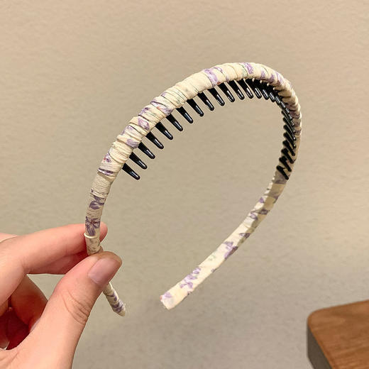 【儿童发箍简约，带齿防脱落~】碎花齿轮碎花发箍，压发防滑发饰，女童发卡，韩国公主头箍，可爱公主甜美不伤头，头箍头饰-QQ 商品图7