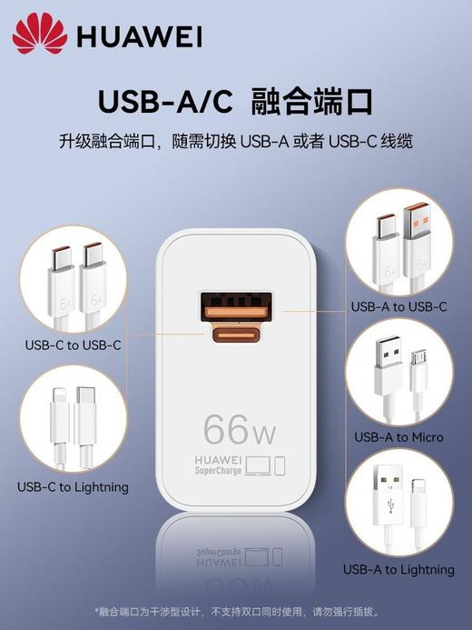 华为全能充电器(Max 66W)HW-110600C03白色 商品图1