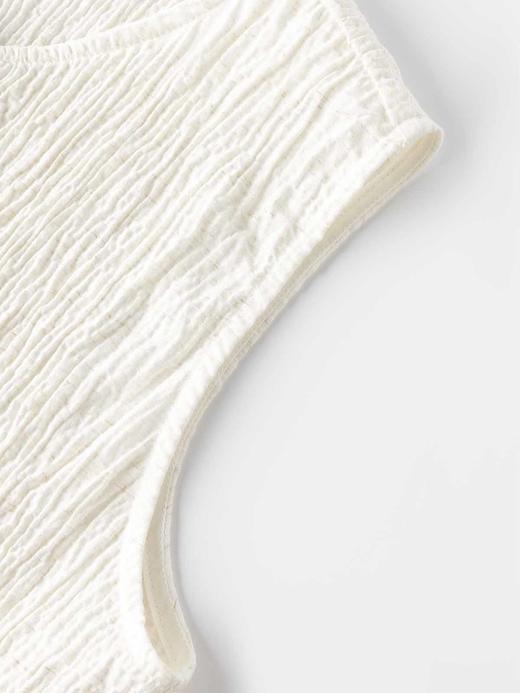 COCO ZONE "泡泡马甲”夏季简约圆领马夹气质单排扣无袖上衣CC1B1373 商品图5