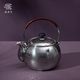 鹤鼎堂闻天系列常武急须横纹（银色）（缺货）