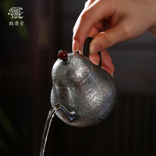 鹤鼎堂闻天系列思亭急须麻纹（银色）（缺货） 商品图1