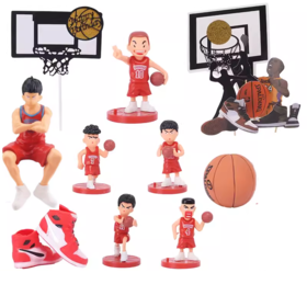 运动类 装饰摆件玩具 NBA篮球明星 足球队 灌篮高手流川枫 篮球鞋  台球摆件套装