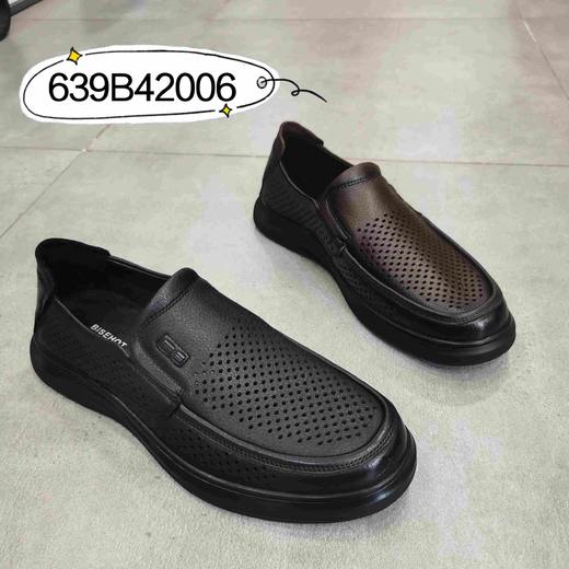 新款一脚蹬真皮透气洞眼男凉鞋639B42006（W） 商品图0