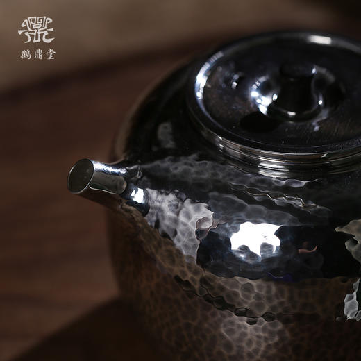 鹤鼎堂闻天系列肃雍急须锤目纹（银色）（缺货） 商品图4