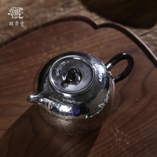 鹤鼎堂闻天系列肃雍急须锤目纹（银色）（缺货） 商品图2