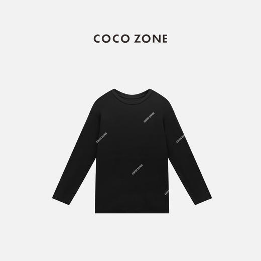COCO ZONE "卡其冰感T“ 时尚圆领百搭长袖T恤纯色显瘦上衣CC1B1442 商品图2